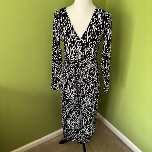 Diane Von Furstenberg for Target Black and White Wrap Dress
